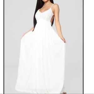 White ancient Rome maxi dress